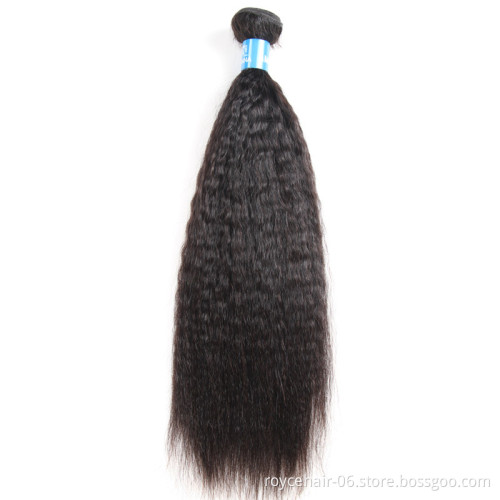 Peruvian Virgin Hair Yaki Hair Weave Bundles, 100% Unprocessed Cheap Peruvian  Kinky Straight Hair Extension